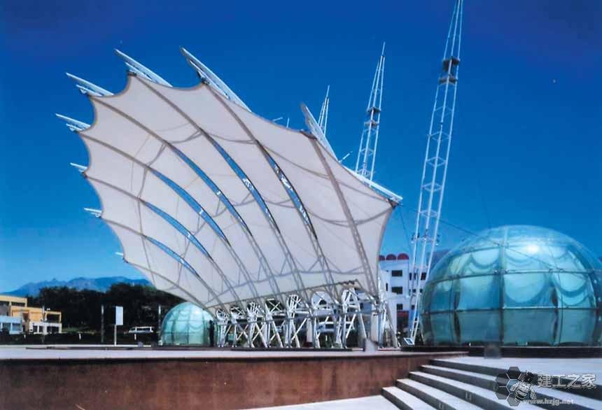 天门车棚膜结构网架